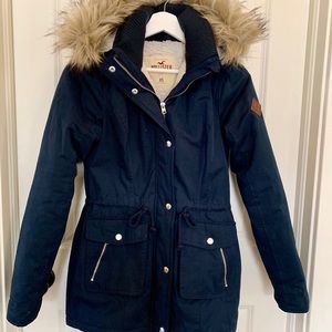 Hollister women’s parka with removable fur hood